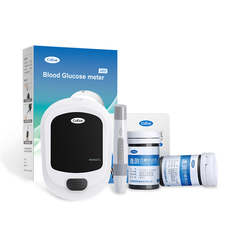 Medidor digital de glucosa en sangre KF-A02 con tiras