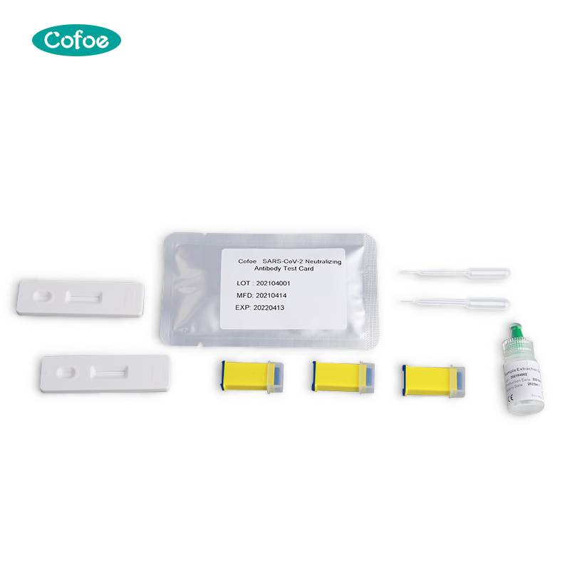 Recolección de muestras Kit de prueba cualitativa de anticuerpos neutralizantes de coronavirus biodegradables de grado médico