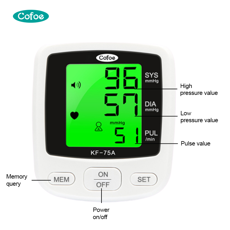 Monitor de presión arterial recargable para hospitales KF-75A