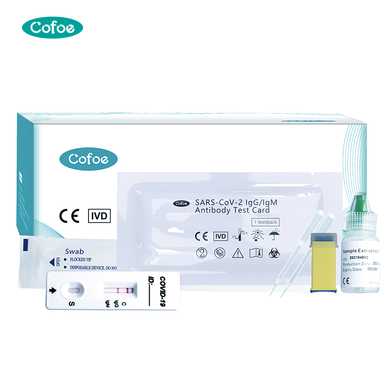 Kit de prueba de anticuerpos IgG/IgM de coronavirus nuevo rápido farmacéutico con aprobación CE